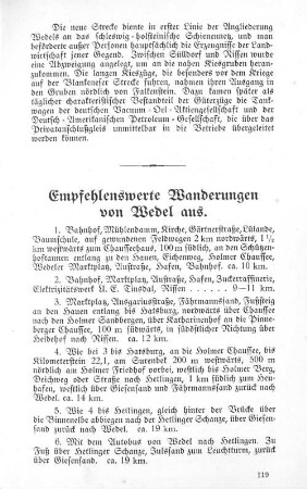Empfehlenswerte Wanderungen von Wedel aus.