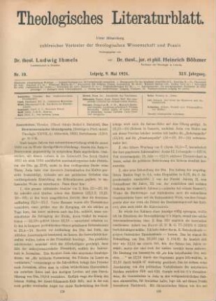 129-132 [Rezension] Oestreicher, Theodor, Das deuteronomische Grundgesetz