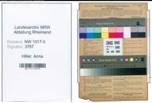 Entnazifizierung Anna Hiller , geb. 01.12.1894 ()
