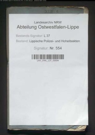 Unterstützung der von Hagelschlag betroffenen Bauerschaften in der Vogtei Lage