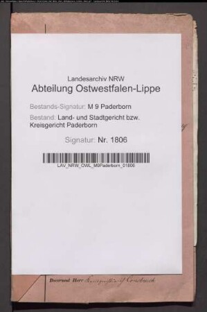 Erblasser: Brüning, Ignatia: