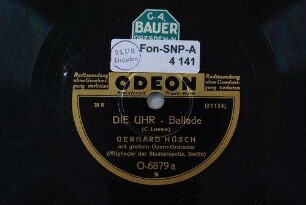 Die Uhr : Ballade / (C. Loewe)