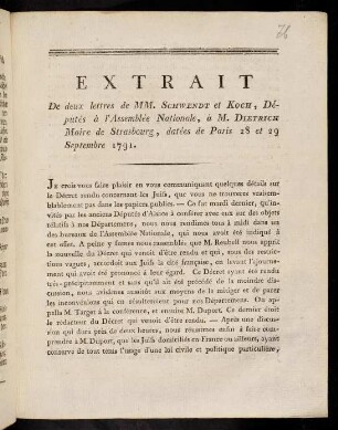 1-4, Extrait De deux lettres...