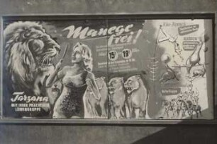 Circus Barlay - Großflächenwerbung, ohne Ortsangabe, 1953-1954