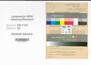 Entnazifizierung Klemens Westhoff , geb. 16.06.1897 (Polizist)