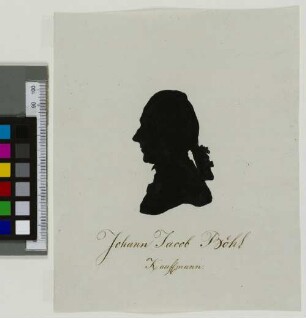 Johann Jacob Böhl : [Schattenriss]