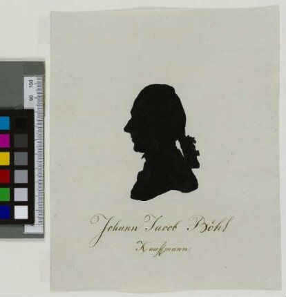 Johann Jacob Böhl : [Schattenriss]