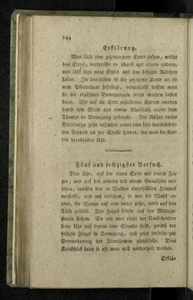 Fünf und sechzigster Versuch.