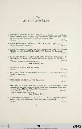 Alte Gemälde (Nr. 1-30)