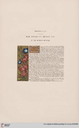 The hours of Henry VII.