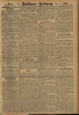Zweite Ausgabe vom Montag, den 28. Juni 1915.
