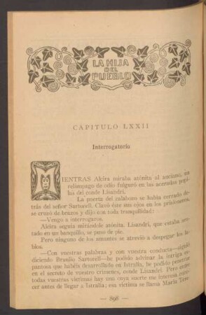 Capítulo LXXII - Interrogatorio