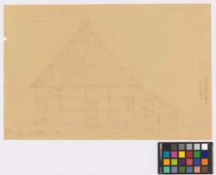 Reichenfelde (Kreis Königsberg/Neumark): Hof Nr. 18 Fritz Gericke. Scheune (Südansicht)