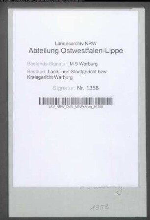 Erblasser: Mosheim, Jette, geb. Katzenstein: