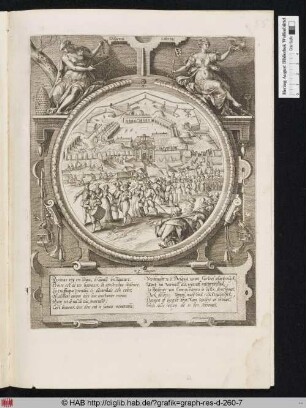 Die Antwerpener beim Marsch aus der Festung, 23. August 1577.