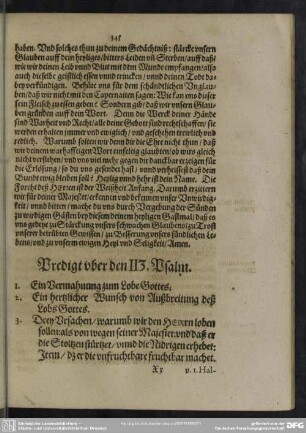 Predigt uber den 113. Psalm