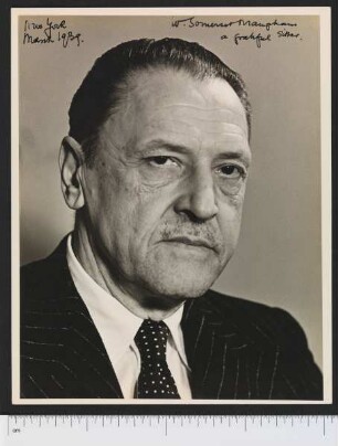 Porträtaufnahme William Somerset Maugham
