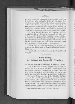 Kleine Beiträge zur Geschichte und Topographie Billwärders.