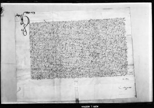 Bischof Hermann von Konstanz bestätigt die neue Bruderschaft an der Stiftskirche in Sindelfingen und ihre wörtlich eingerückten Statuten (WR 12 319).