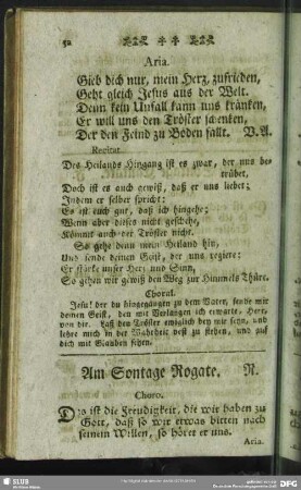 Am Sontage Rogate