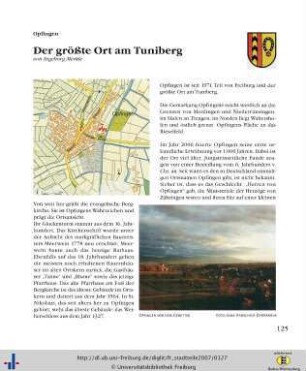 Opfingen: Der größte Ort am Tuniberg.