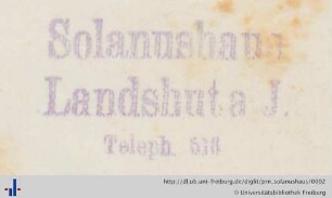 Stempel (Aus: UB Freiburg, BS 14/1050).