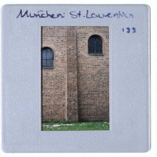München, St. Laurentius : Ausschnitt Fassade