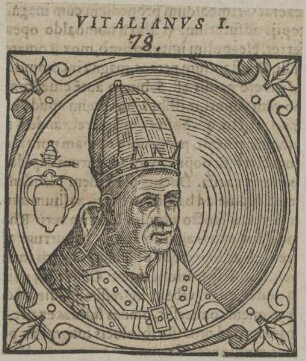 Bildnis von Papst Vitalianvs I.