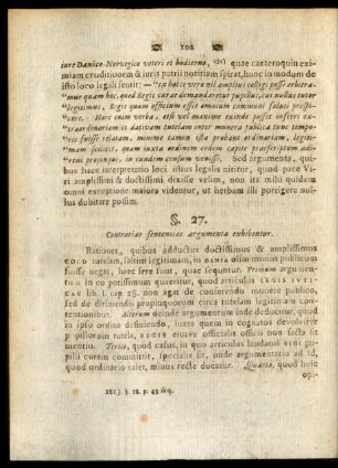 §. 27. Contrariae sententiae argumenta exhibentur.
