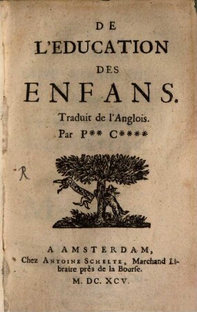 De l'éducation des enfans