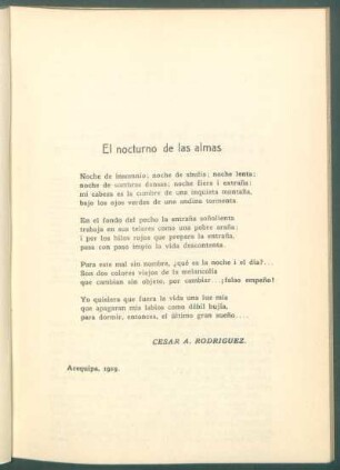 El nocturno de las almas