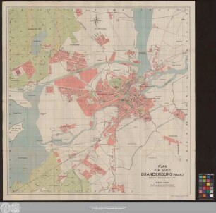 Plan der Stadt Brandenburg (Havel)