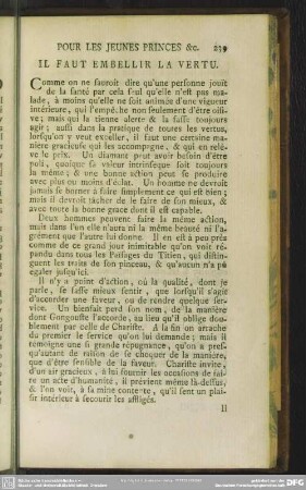 IL Faut Embellir La Vertu