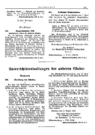 Kunze-Kalender 1936 : [Sonstiges] ; [Amtliche Erlasse] ; [Amtlicher Teil]