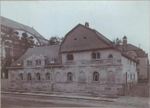 Billing, Hermann; Karlsruhe, Nördl. Hildapromenade 3/ Maximiliansstraße; Villa von Schwedler (Villa Billing) - Stallgebäude (Ansicht)