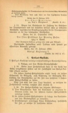 C. Polizei-Aufsicht