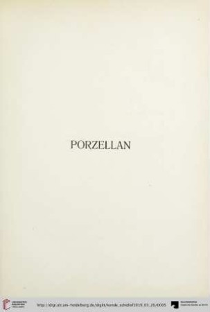 Porzellan (Nr. 1-269)