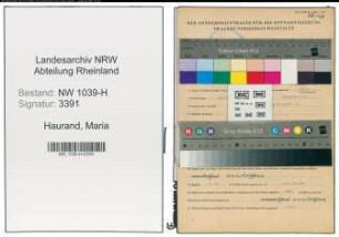 Entnazifizierung Maria Haurand , geb. 19.02.1889 (Lehrerin)