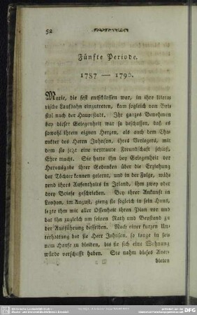 Fünfte Periode. 1787 -1790