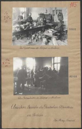 Im Gepäckraume der Feldpost in Krusevac