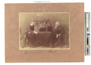 Szene aus dem Theaterstück "Die Menschenfreunde" : Aufführung 1918 in Dresden