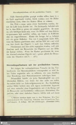 Stereoskopaufnahmen mit der gewöhnlichen Camera.
