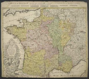Regni Galliae seu Franciae et Navarrae Tabula Geographica : in usum Elementorum Geographiae Schazianorum accommodata