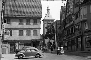 Marbach: Marktstraße mit Turm