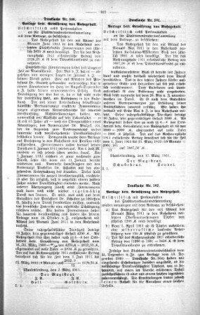In nicht öffentlicher Sitzung (100,101,102), 29. März 1911