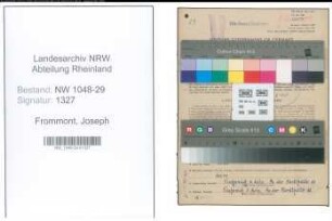 Entnazifizierung Joseph Frommont , geb. 12.05.1903 (Beamter)