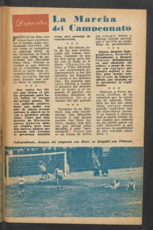 Deportes - La marcha del campeonato