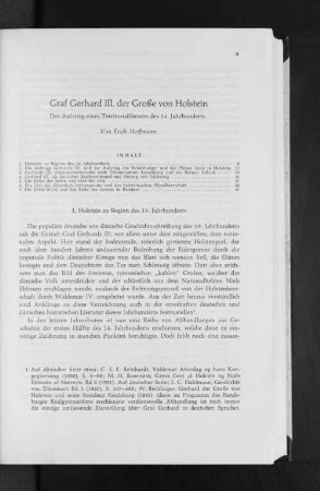 Graf Gerhard III. der Große von Holstein : Der Aufstieg eines Territorialfürsten des 14. Jahrhunderts