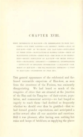 Chapter XVIII. First impressions of Han-Kow ...