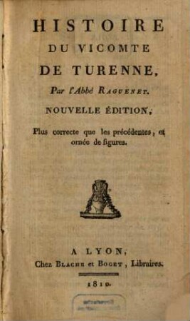 Histoire du Vicomte de Turenne